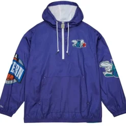 Apparel Mitchell & Ness Jackets & Outerwear-Team Og 2.0 Anorak Windbreaker Charlotte Hornets