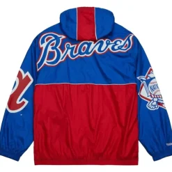 Apparel Mitchell & Ness Jackets & Outerwear-Team Og 2.0 Anorak Windbreaker Atlanta Braves