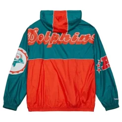 Apparel Mitchell & Ness Jackets & Outerwear-Team Og 2.0 Anorak Windbreaker Miami Dolphins