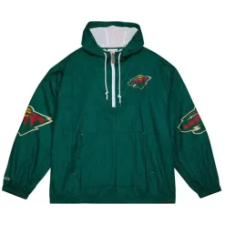 Apparel Mitchell & Ness Jackets & Outerwear-Team Og 2.0 Anorak Windbreaker Minnesota Wild