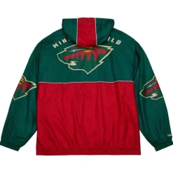 Apparel Mitchell & Ness Jackets & Outerwear-Team Og 2.0 Anorak Windbreaker Minnesota Wild