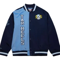 Apparel Mitchell & Ness Jackets & Outerwear-Team Og 2.0 Lightweight Satin Jacket University Of North Carolina
