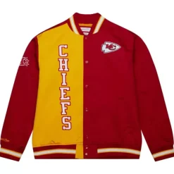 Apparel Mitchell & Ness Jackets & Outerwear-Team Og 2.0 Lightweight Satin Jacket Kansas City Chiefs