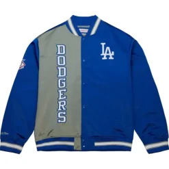 Apparel Mitchell & Ness Jackets & Outerwear-Team Og 2.0 Lightweight Satin Jacket Los Angeles Dodgers