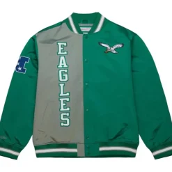 Apparel Mitchell & Ness Jackets & Outerwear-Team Og 2.0 Lightweight Satin Jacket Philadelphia Eagles
