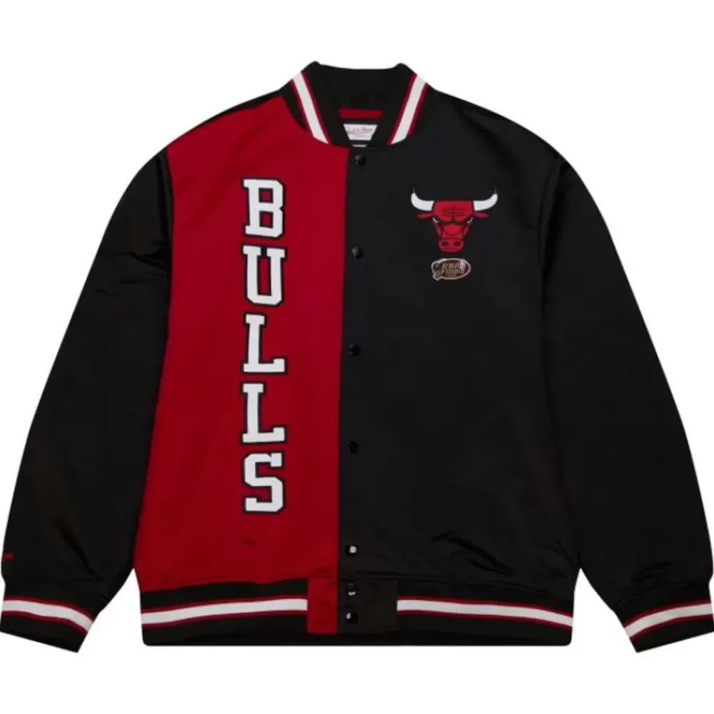 Apparel Mitchell & Ness Jackets & Outerwear-Team Og 2.0 Lightweight Satin Jacket Chicago Bulls