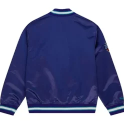Apparel Mitchell & Ness Jackets & Outerwear-Team Og 2.0 Lightweight Satin Jacket Charlotte Hornets