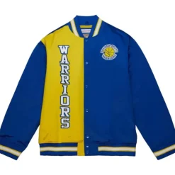 Apparel Mitchell & Ness Jackets & Outerwear-Team Og 2.0 Lightweight Satin Jacket Golden State Warriors