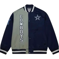 Apparel Mitchell & Ness Jackets & Outerwear-Team Og 2.0 Lightweight Satin Jacket Dallas Cowboys