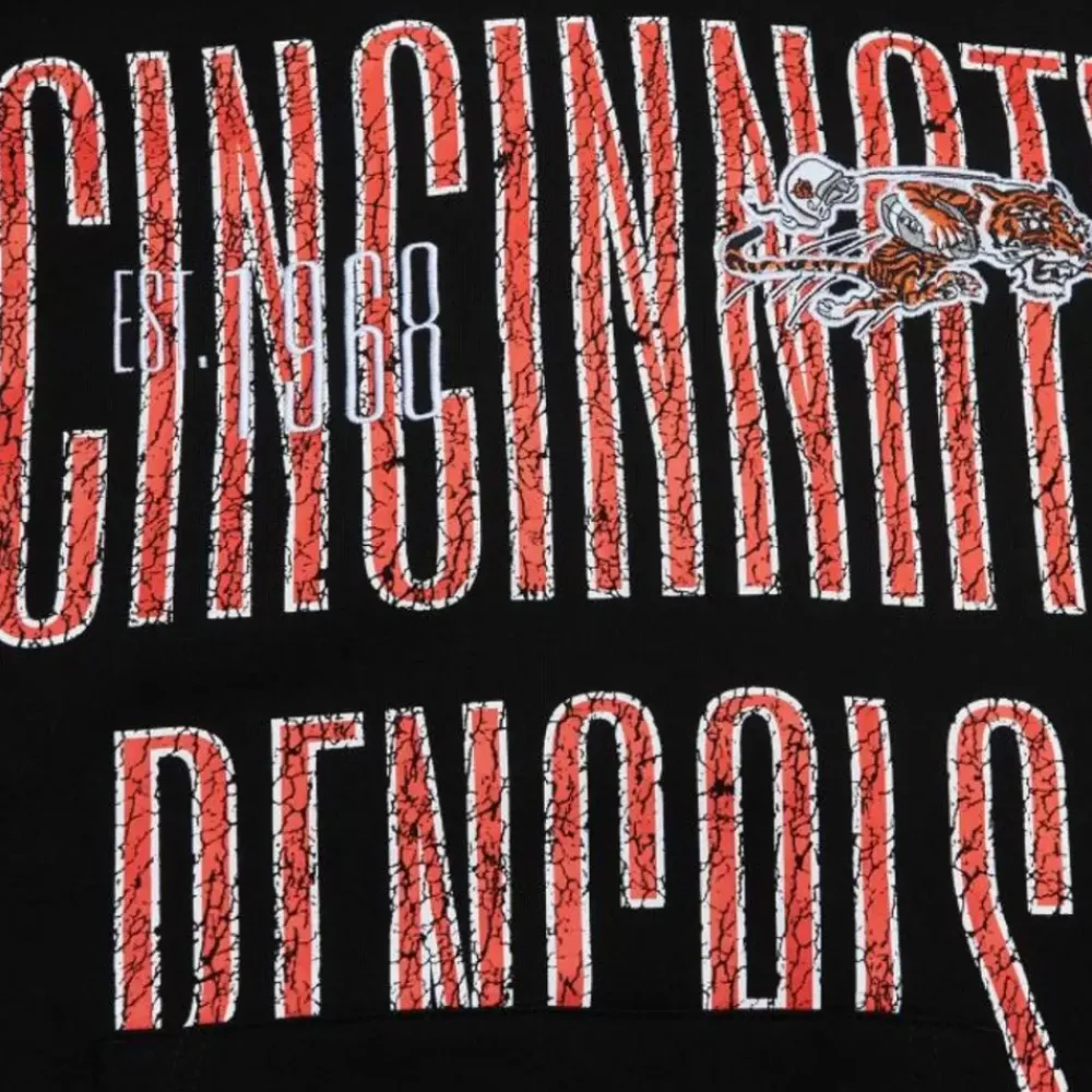 Apparel Mitchell & Ness Hoodies & Sweatshirts-Team Og Fleece 2.0 Cincinnati Bengals