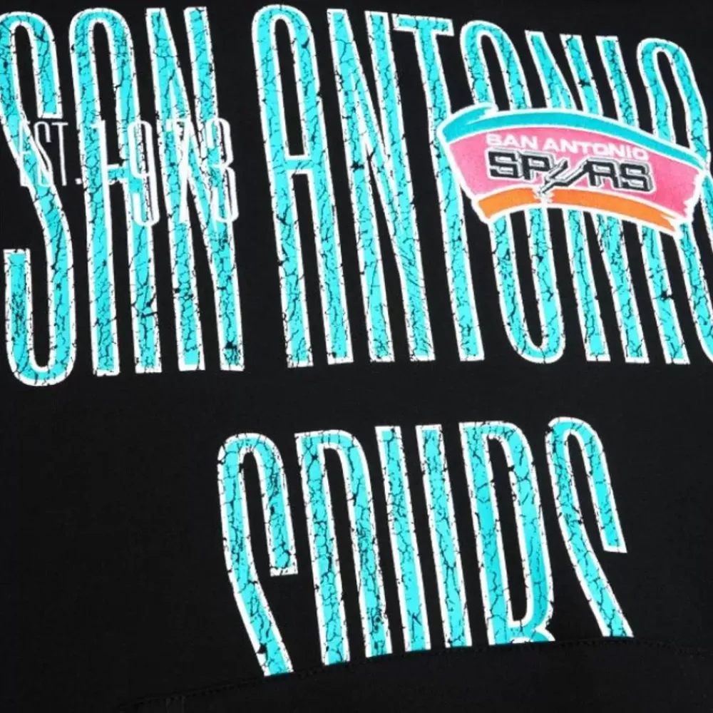 Apparel Mitchell & Ness Hoodies & Sweatshirts-Team Og Fleece 2.0 San Antonio Spurs