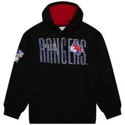 Apparel Mitchell & Ness Hoodies & Sweatshirts-Team Og Fleece Hoodie Texas Rangers