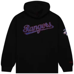 Apparel Mitchell & Ness Hoodies & Sweatshirts-Team Og Fleece Hoodie Texas Rangers