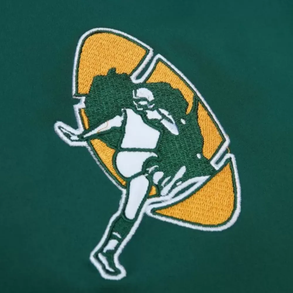 Apparel Mitchell & Ness Jackets & Outerwear-Team Og Lw Satin Jacket Green Bay Packers