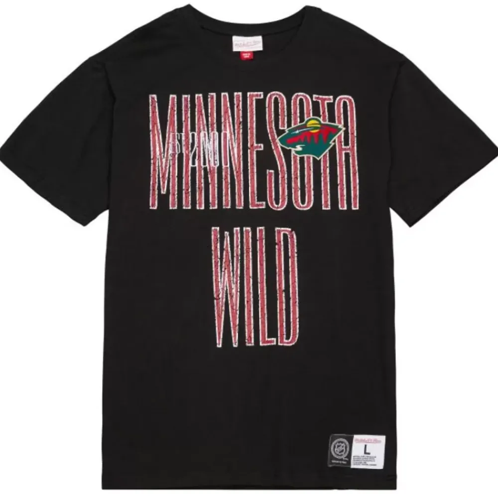 Apparel Mitchell & Ness T-Shirts & Tops-Team Og Premium Ss Tee Minnesota Wild