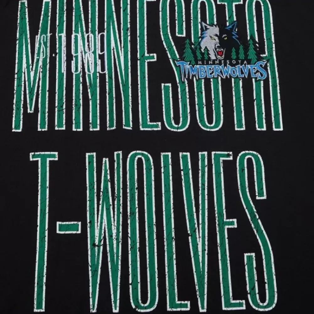 Apparel Mitchell & Ness T-Shirts & Tops-Team Og Premium Ss Tee Minnesota Timberwolves