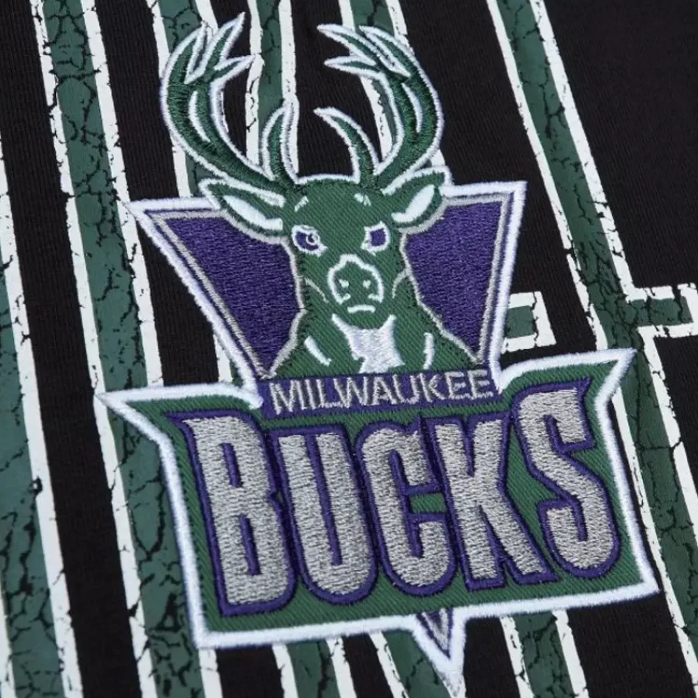Apparel Mitchell & Ness T-Shirts & Tops-Team Og Premium Ss Tee Milwaukee Bucks
