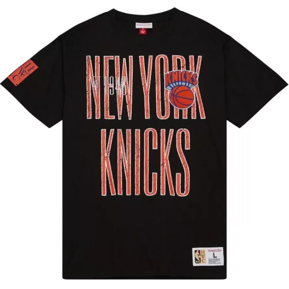 Apparel Mitchell & Ness T-Shirts & Tops-Team Og Premium Ss Tee New York Knicks