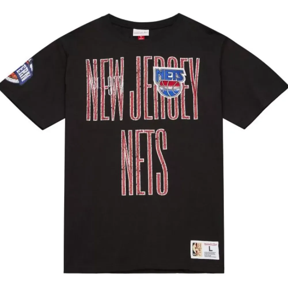 Apparel Mitchell & Ness T-Shirts & Tops-Team Og Premium Ss Tee New Jersey Nets