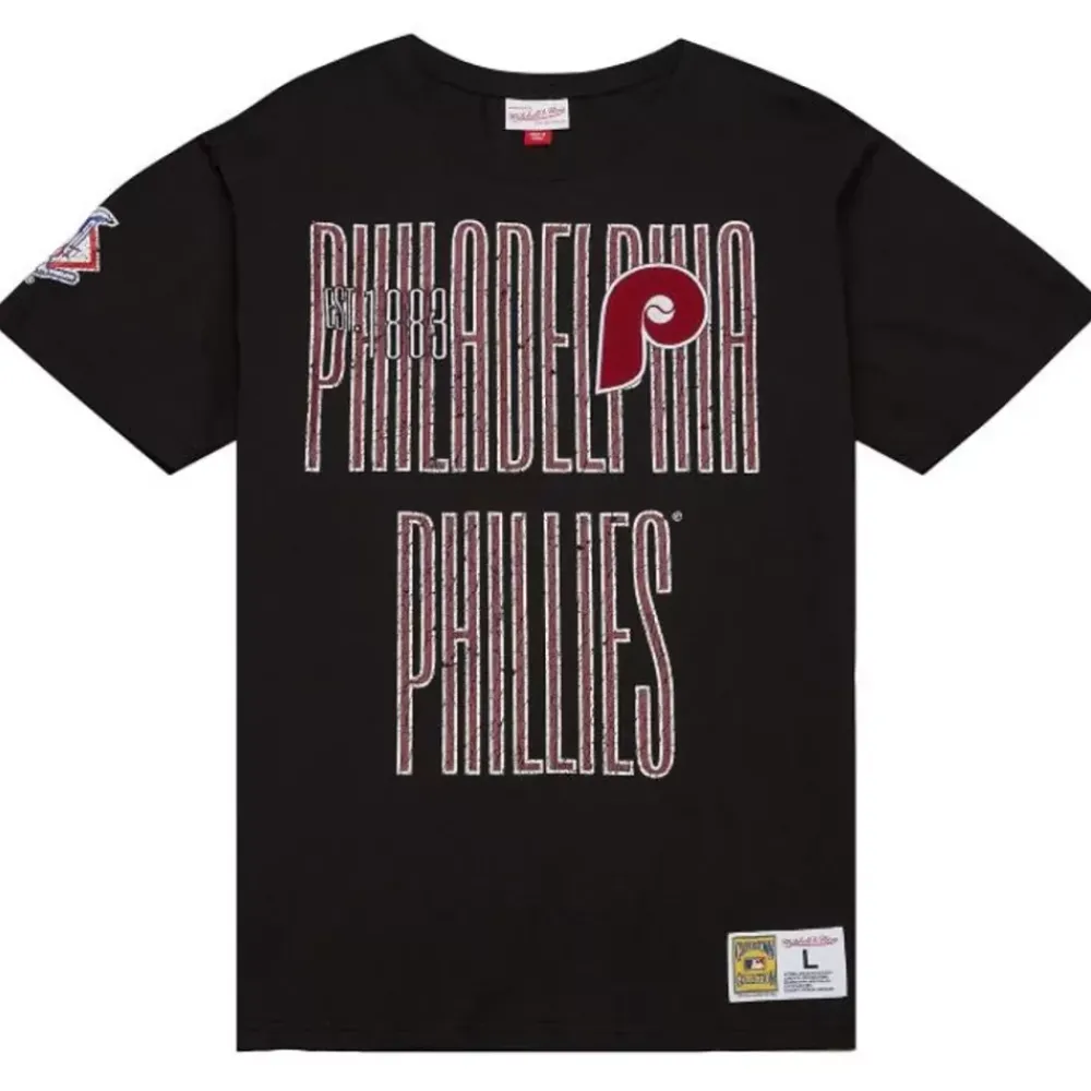 Apparel Mitchell & Ness T-Shirts & Tops-Team Og Premium Ss Tee Philadelphia Phillies