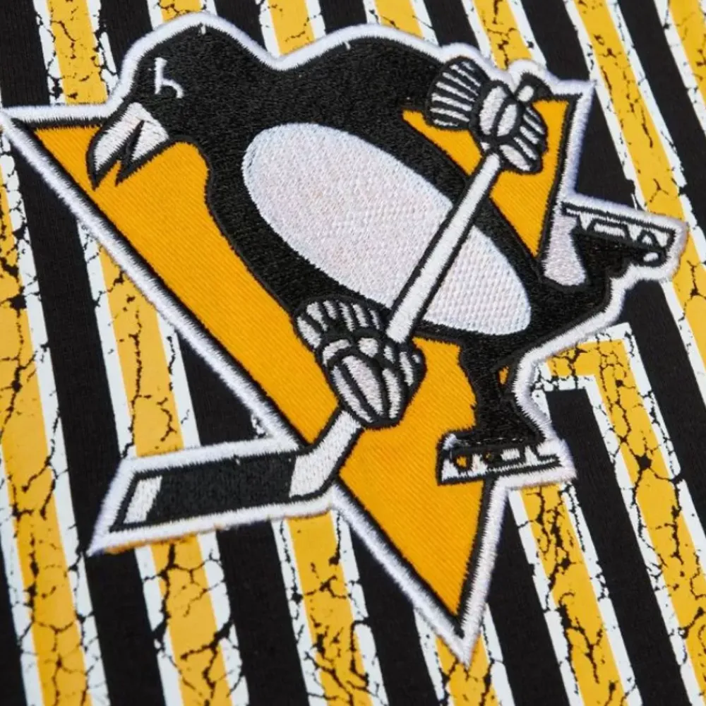 Apparel Mitchell & Ness T-Shirts & Tops-Team Og Premium Ss Tee Pittsburgh Penguins