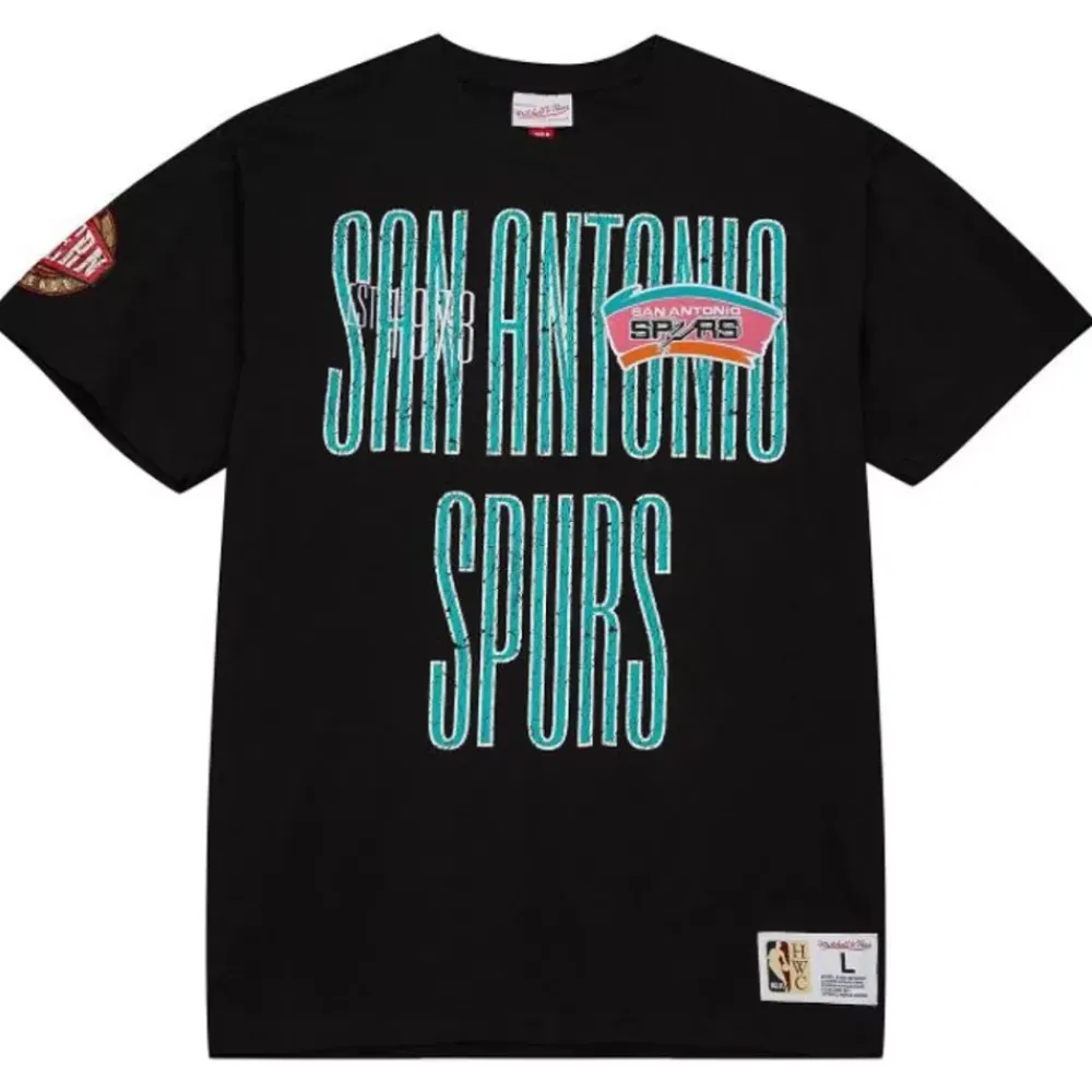Apparel Mitchell & Ness T-Shirts & Tops-Team Og Premium Ss Tee San Antonio Spurs