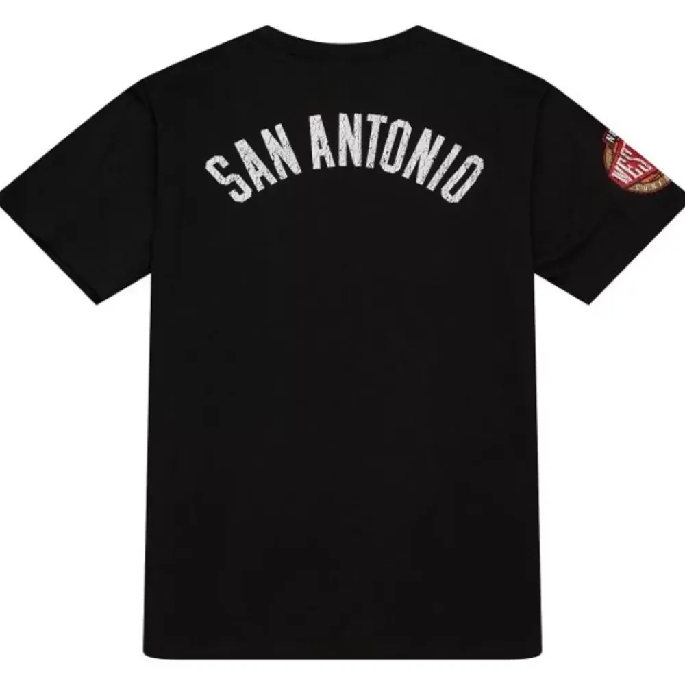 Apparel Mitchell & Ness T-Shirts & Tops-Team Og Premium Ss Tee San Antonio Spurs