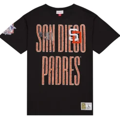 Apparel Mitchell & Ness T-Shirts & Tops-Team Og Premium Ss Tee San Diego Padres