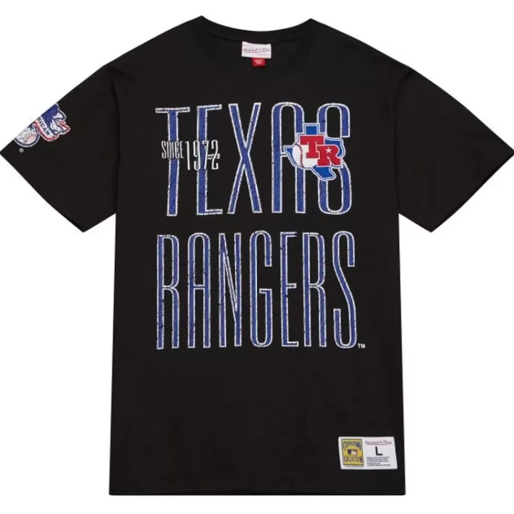 Apparel Mitchell & Ness T-Shirts & Tops-Team Og Premium Ss Tee Texas Rangers