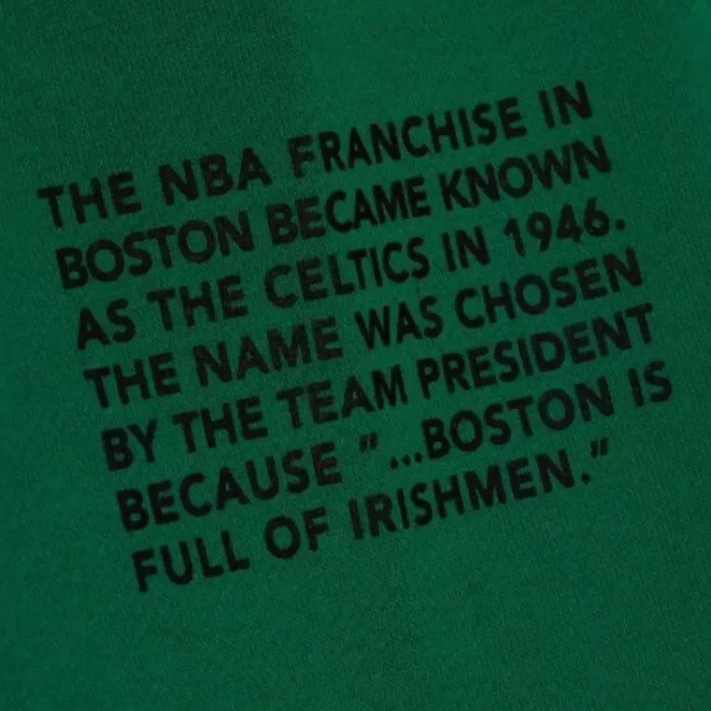 Apparel Mitchell & Ness Hoodies & Sweatshirts-Team Origins Fleece Hoody Boston Celtics