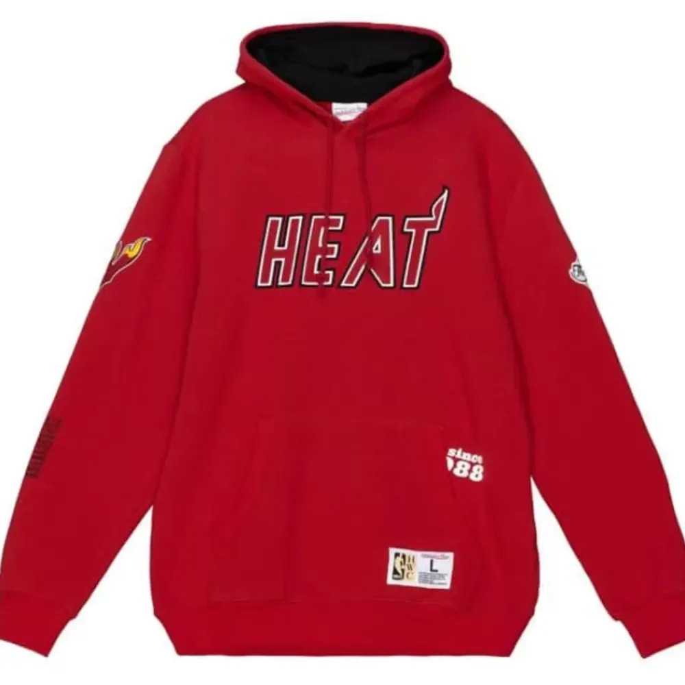 Apparel Mitchell & Ness Hoodies & Sweatshirts-Team Origins Fleece Hoody Miami Heat