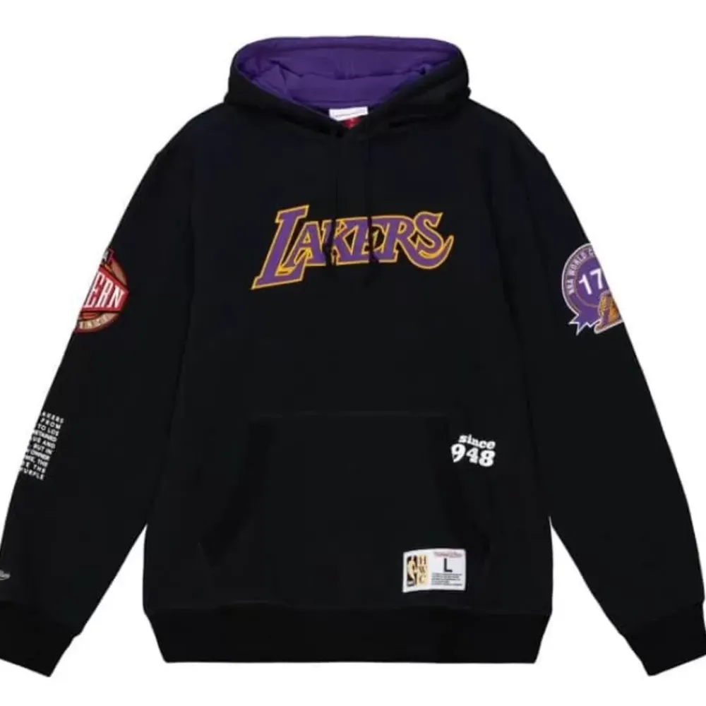 Apparel Mitchell & Ness Hoodies & Sweatshirts-Team Origins Fleece Hoody Los Angeles Lakers