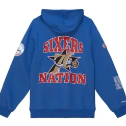 Apparel Mitchell & Ness Hoodies & Sweatshirts-Team Origins Fleece Hoody Philadelphia 76Ers