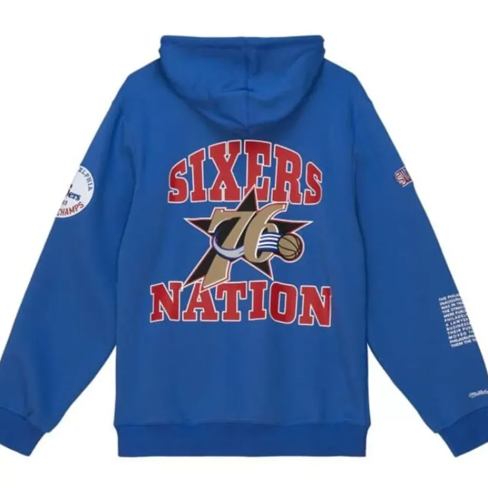 Apparel Mitchell & Ness Hoodies & Sweatshirts-Team Origins Fleece Hoody Philadelphia 76Ers