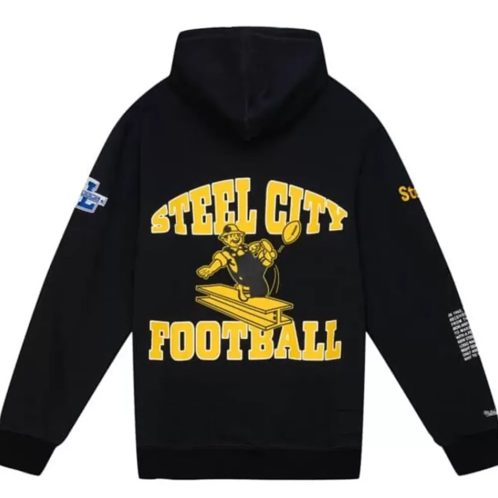 Apparel Mitchell & Ness Hoodies & Sweatshirts-Team Origins Fleece Hoody Pittsburgh Steelers