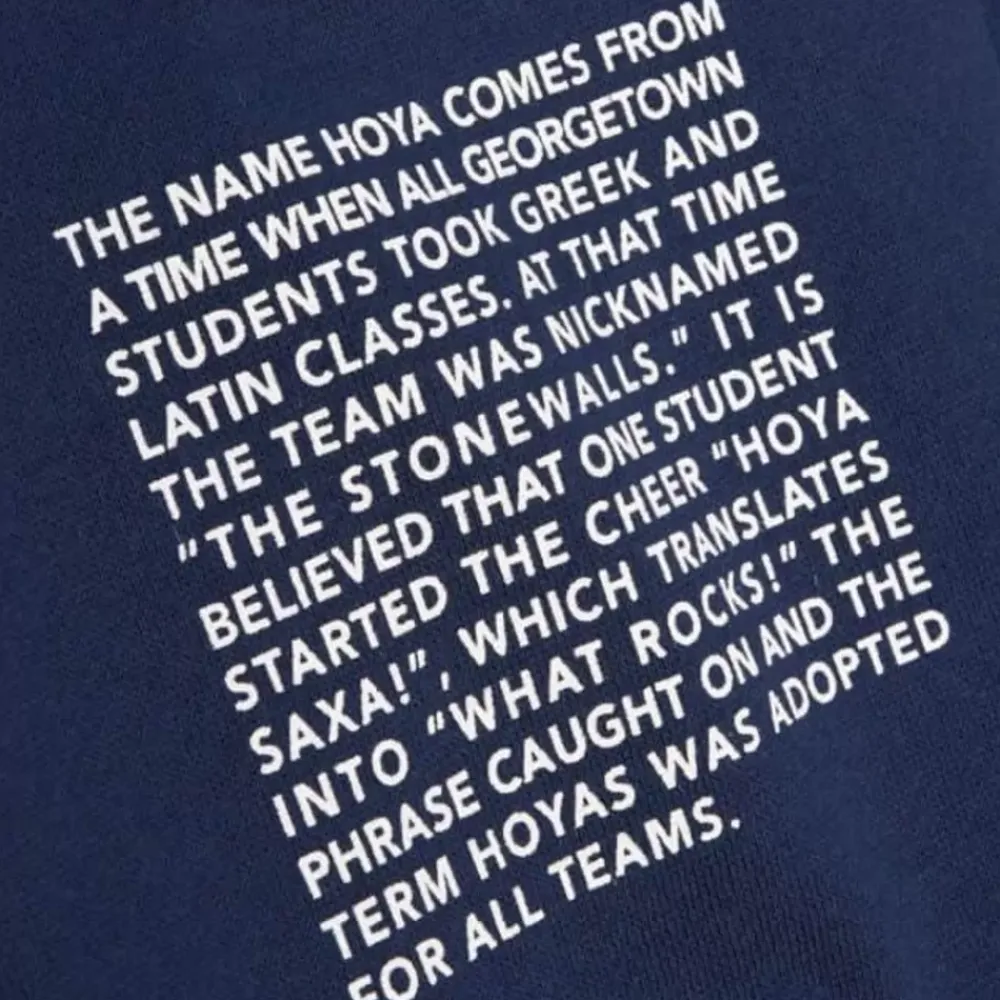 Apparel Mitchell & Ness Hoodies & Sweatshirts-Team Origins Fleece Hoody Georgetown University