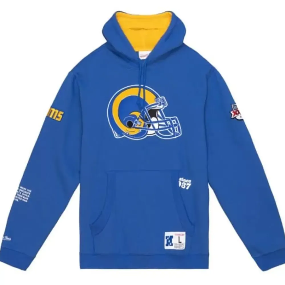 Apparel Mitchell & Ness Hoodies & Sweatshirts-Team Origins Fleece Hoody Los Angeles Rams