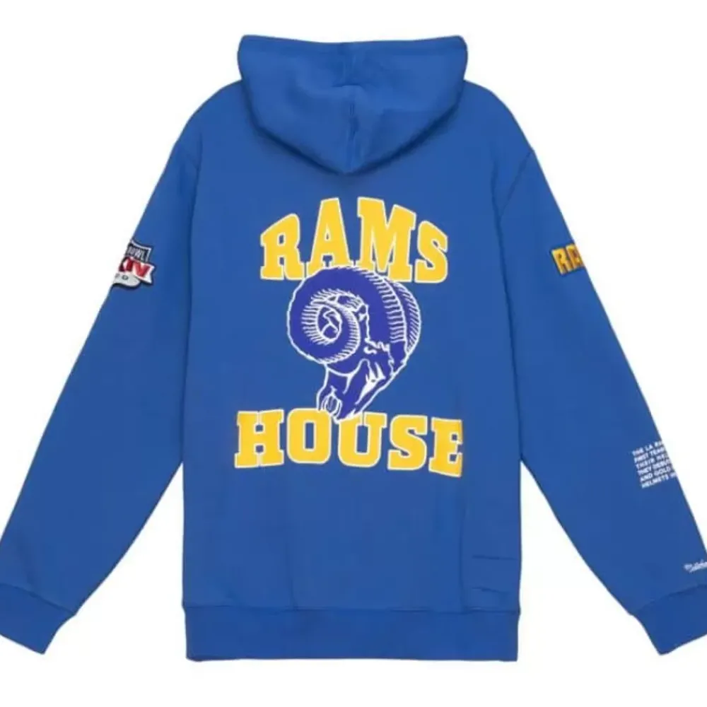 Apparel Mitchell & Ness Hoodies & Sweatshirts-Team Origins Fleece Hoody Los Angeles Rams