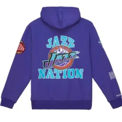 Apparel Mitchell & Ness Hoodies & Sweatshirts-Team Origins Fleece Hoody Utah Jazz