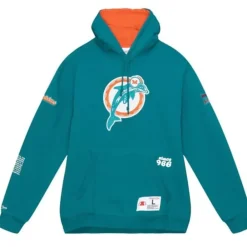 Apparel Mitchell & Ness Hoodies & Sweatshirts-Team Origins Fleece Hoody Miami Dolphins