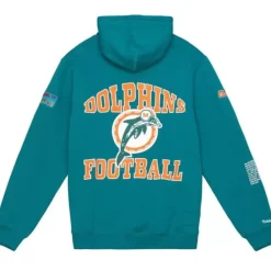 Apparel Mitchell & Ness Hoodies & Sweatshirts-Team Origins Fleece Hoody Miami Dolphins