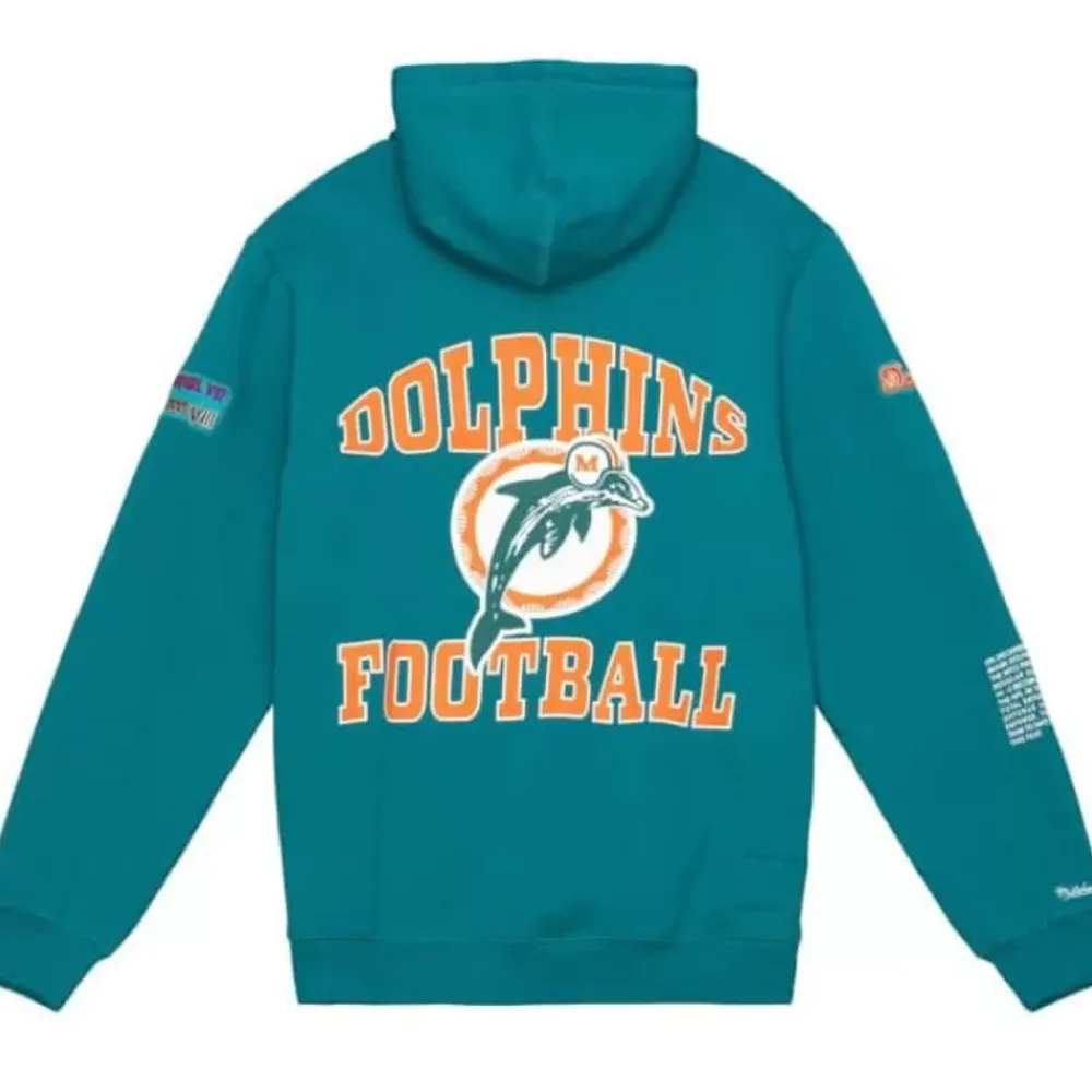 Apparel Mitchell & Ness Hoodies & Sweatshirts-Team Origins Fleece Hoody Miami Dolphins