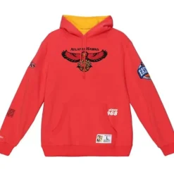 Apparel Mitchell & Ness Hoodies & Sweatshirts-Team Origins Fleece Hoody Atlanta Hawks