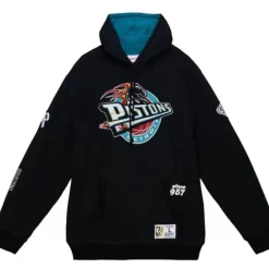 Apparel Mitchell & Ness Hoodies & Sweatshirts-Team Origins Fleece Hoody Detroit Pistons