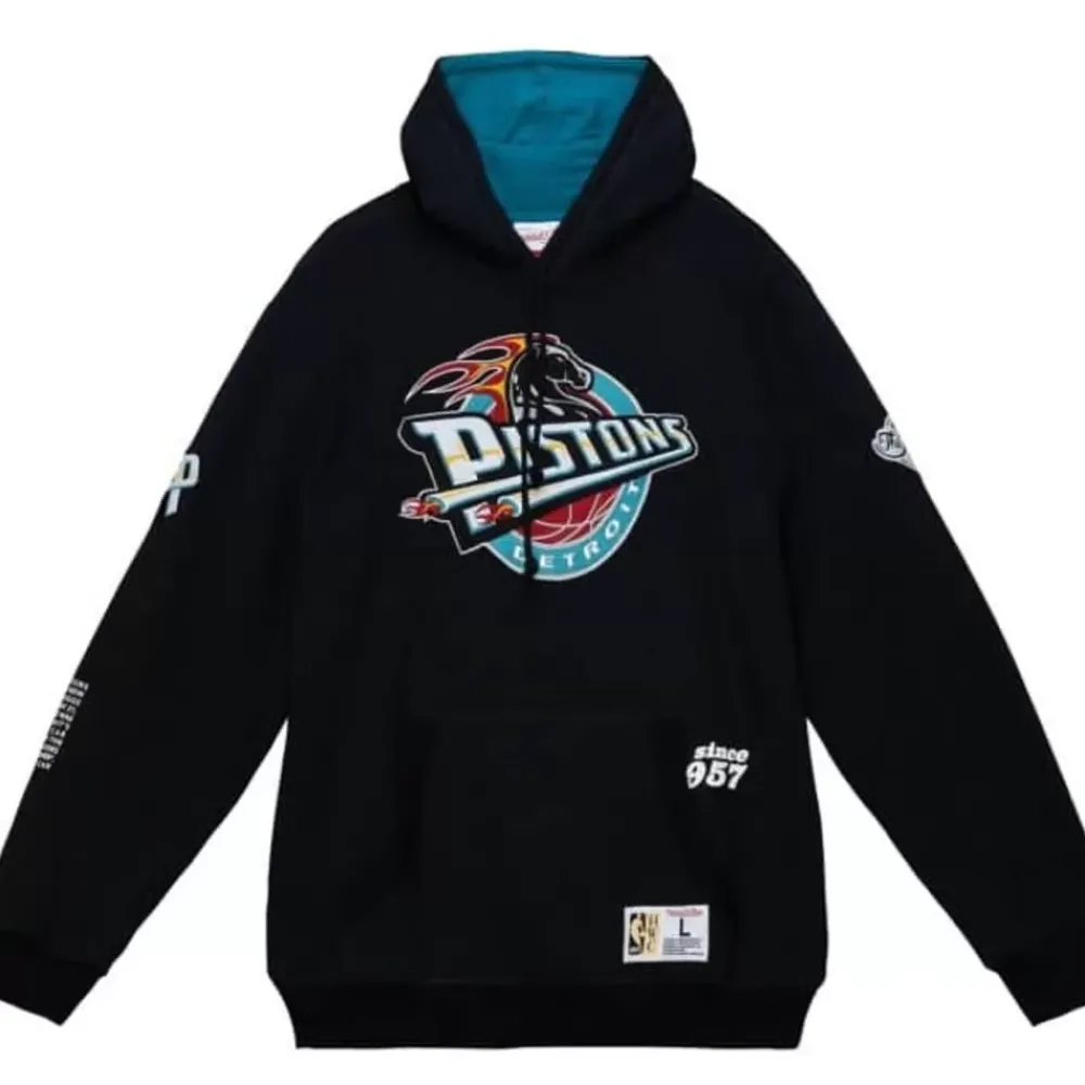 Apparel Mitchell & Ness Hoodies & Sweatshirts-Team Origins Fleece Hoody Detroit Pistons