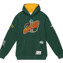 Apparel Mitchell & Ness Hoodies & Sweatshirts-Team Origins Fleece Hoody Seattle Supersonics