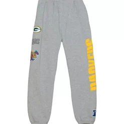 Apparel Mitchell & Ness Pants-Team Origins Fleece Pant Green Bay Packers