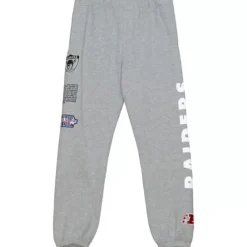 Apparel Mitchell & Ness Pants-Team Origins Fleece Pant Oakland Raiders
