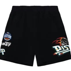 Apparel Mitchell & Ness Shorts-Team Origins Fleece Short Detroit Pistons