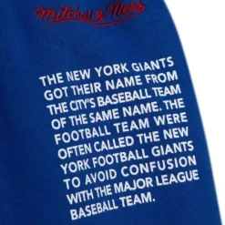 Apparel Mitchell & Ness Shorts-Team Origins Fleece Short New York Giants
